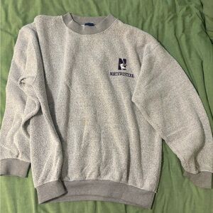 Vintage Northwestern University fleece crewneck sweatshirt